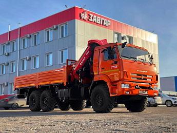 Бортовой КАМАЗ 43118 с КМУ SUNHUNK К238-4 (дв. КАМАЗ,  сп/место)_0